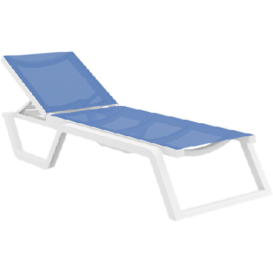 fl siesta rio sun loungerwhite/blue