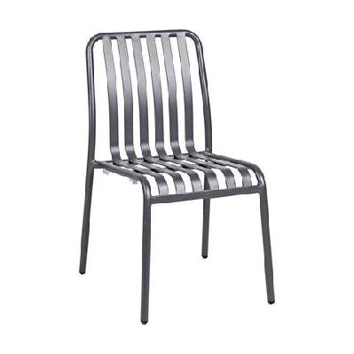 fl bordeaux aluminium hospitality stackable outdoor chairdark grey