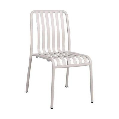 fl bordeaux aluminium hospitality stackable outdoor chairwhite