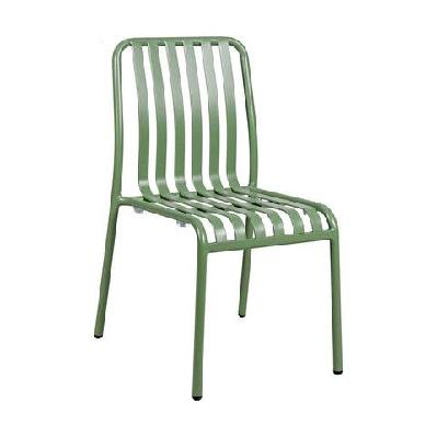 fl bordeaux aluminium hospitality stackable outdoor chairolive green