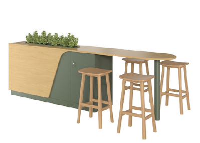 dd falcon high bench with planter storagewithout plant