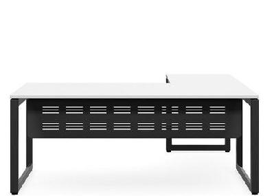 dd forum metal leg executive desk with return 900 mm / black