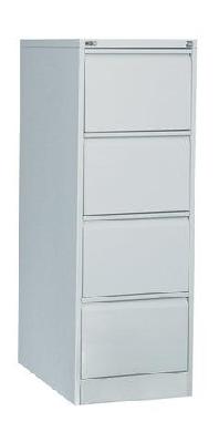 rl go vertical filing cabinets – 4 drawersilver grey