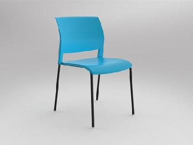 ol game 4 metal legs stackable hospitality chairaqua / black