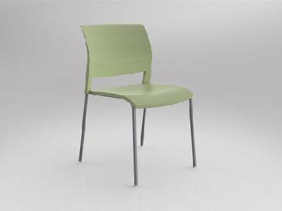 ol game 4 metal legs stackable hospitality chairpistachio / silver