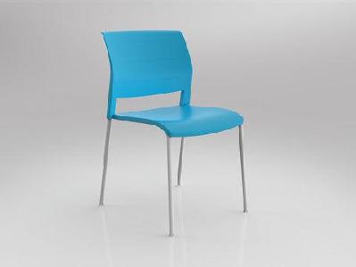 ol game 4 metal legs stackable hospitality chairaqua / white