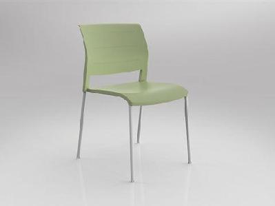 ol game 4 metal legs stackable hospitality chairpistachio / white