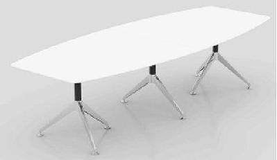 gp potenza 3 legs boardroom tablewhite