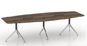 gp potenza 3 legs boardroom table with cable traycasnan