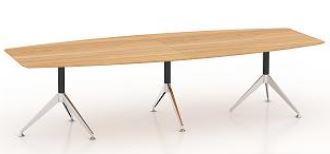 gp potenza 3 legs boardroom tablevirginia walnut