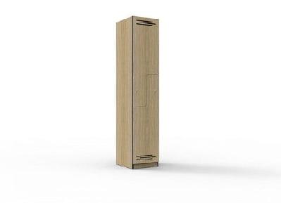 rl step 2 door melamine locker natural oak