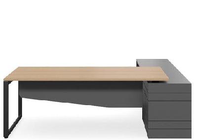 dd geo forum executive desk 2400 mm / white leg without return