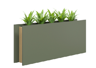 dd glade planter divider 1500w x 300d x 1100h / curve 