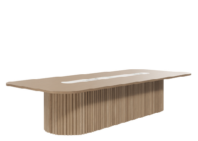 dd harmony rounded corner top boardroom table 3600 mm / inkline 