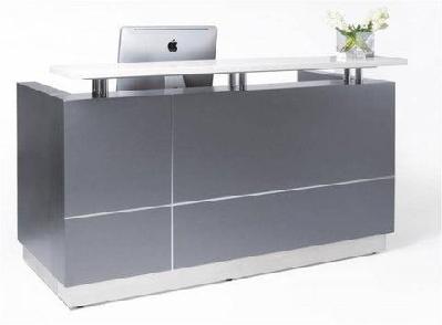 gp hugo reception counter in 2 pack finish and stone hob w1800 x d950 x h1150mm / with return 