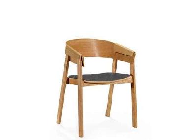 dd dakota solid timber breakout tub chaircharcoal fabric