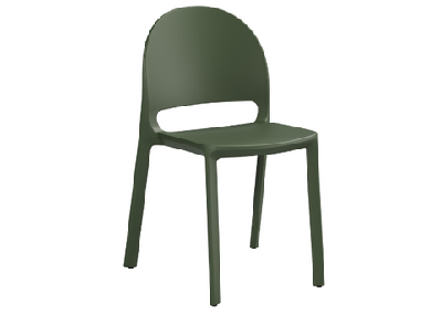 dd domi stackable outdoor breakout chair dark green 