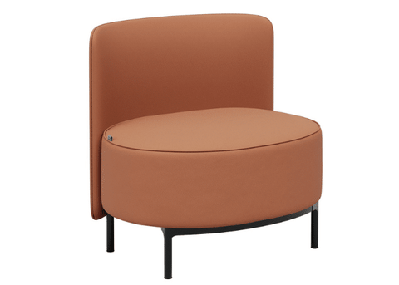 dd lola pu leather upholstered breakout lounge tan 