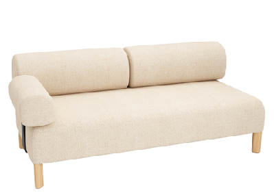 dd cailloux 2 seater fabric breakout sofa with 1 armrestbone