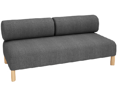 dd cailloux 2 seater fabric breakout sofamid grey