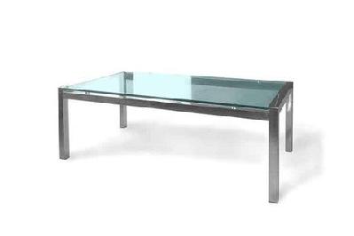 dd soto metal legs rectangle coffee table 