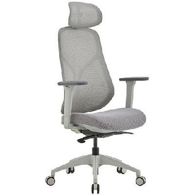 st ivory mesh back executive chair with headrest