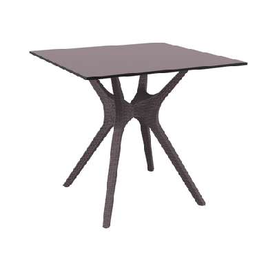 fl ibiza hospitality outdoor dining table anthracite / 800w x 800d 