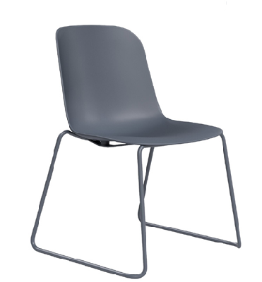 dd juno plastic shell sled base breakout chairblue / no