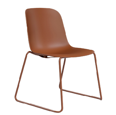 dd juno plastic shell sled base breakout chairclay / no