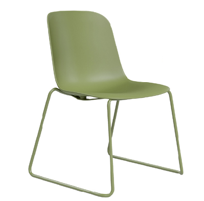 dd juno plastic shell sled base breakout chairgreen / no