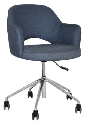 ez arm chair albury castor v2 polished alumunupholstered
