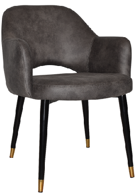 ez arm chair albury metal (slim) black brassgravity navy
