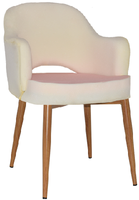 ez albury oak colour metal leg upholstered hospitality dining armchairunupholstered
