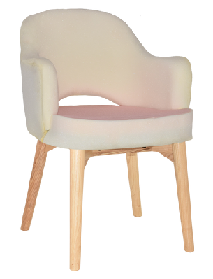 ez albury solid timber natural stained upholstered hospitality dining armchairunupholstered