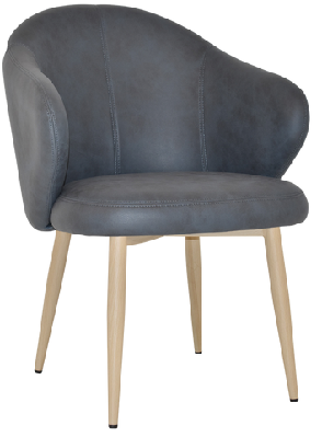ez arm chair hugo metal birchpelle navy