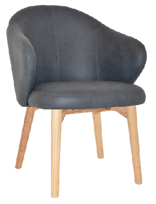 ez arm chair hugo timber naturalpelle navy