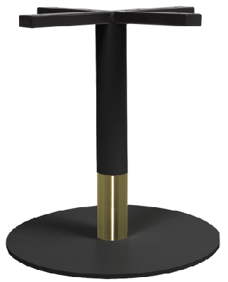 ez base coffee table tivoli disc 450 black brass/black brass / 450mm 