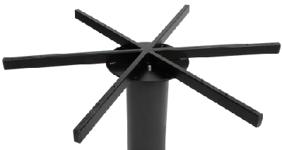 ez base table danube xl disc 720mm black h700stainless steel #201 / 720mm h700