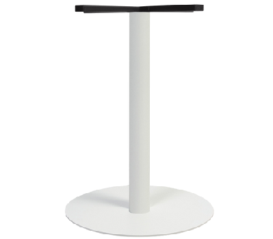 ez base table porto disc 450mm white white matt / 450mm 