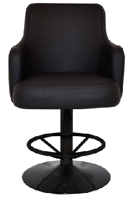 ez gaming stool trump disc blackdisc brass + vinyl black