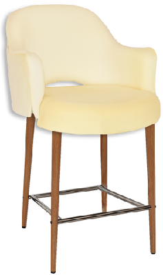 ez albury upholstered barstool with light oak legsunupholstered