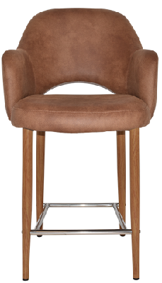 ez albury upholstered barstool with light oak legseastwood tan