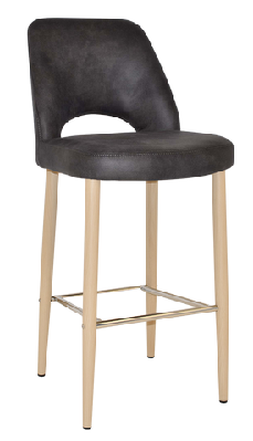 ez stool albury side 750 metal birchvinyl charcoal