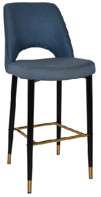 ez stool albury side 750 metal black brassunupholstered