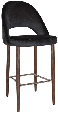 ez stool chevron 750 metal light walnut unupholstered 