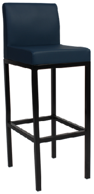 ez dublin black metal leg vinyl seat barstool charcoal