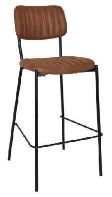 ez stool kansas black - eastwood tan (back and seat)mild steel / eastwood tan (back & seat)
