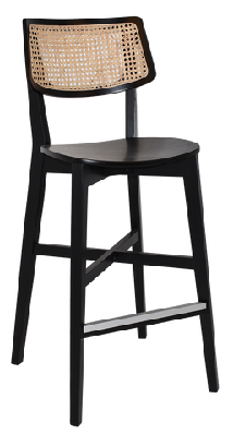 ez stool phoenix rattan black black - gravity navy 