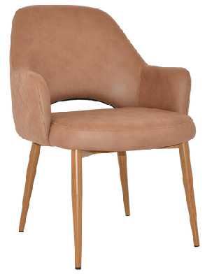 ez albury oak colour metal leg upholstered hospitality xl armchairpelle benito