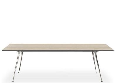 dd kato boardroom table with polished steel frame 2100w x 900d ( 4 legs) 